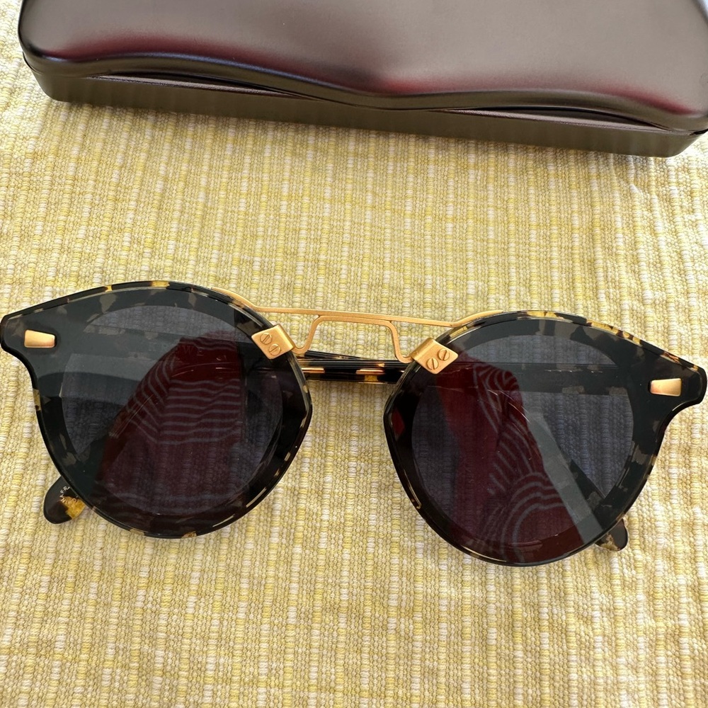 Krewe STL Nylon Tortoiseshell Sunglasses